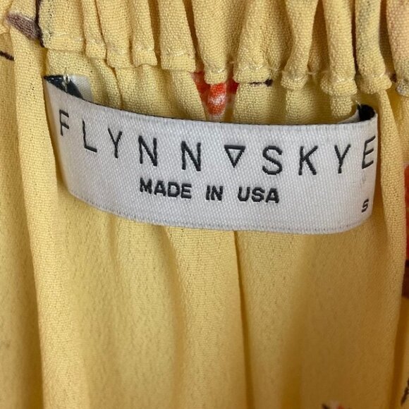 Revolve Flynn Skye Lou Foral Mini Dress Yellow Size Small Britney Spears Boho S - Picture 5 of 12